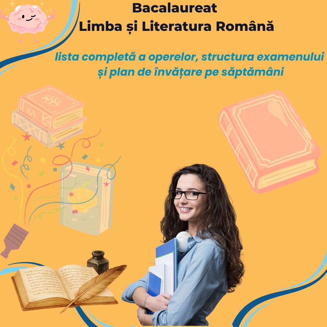 Bacalaureat Limba și Literatura Română: lista completă a operelor, structura examenului și plan de învățare pe săptămâni