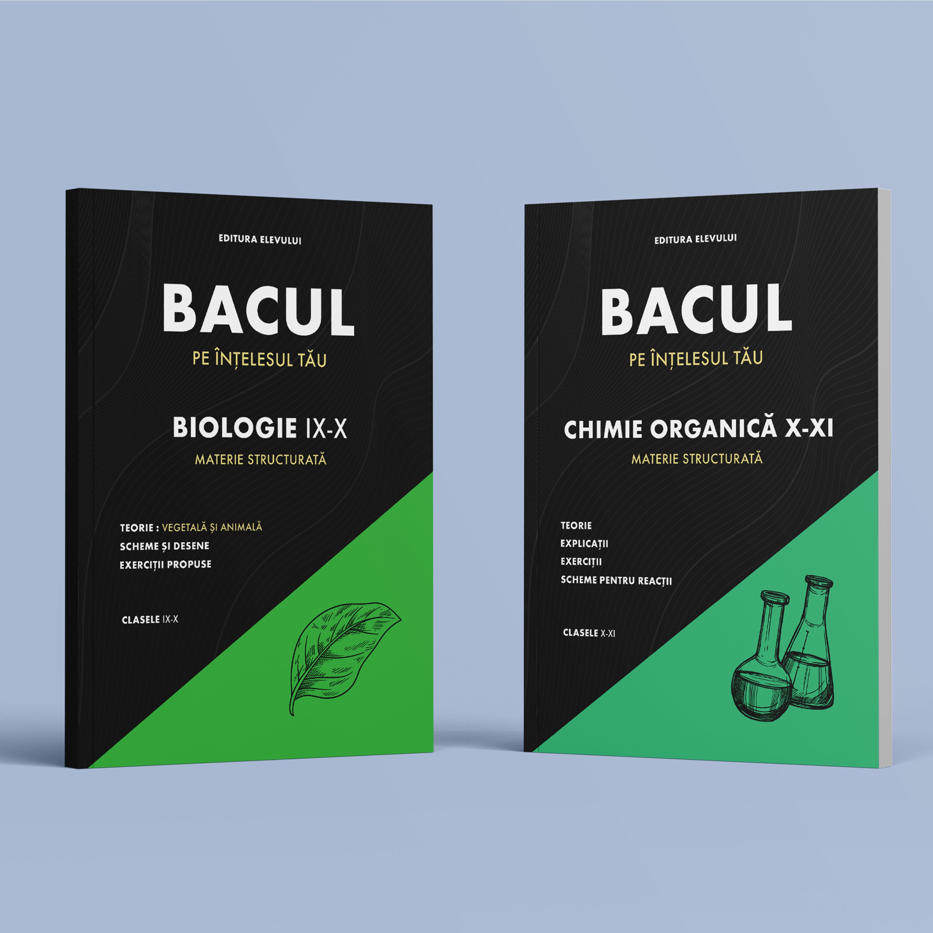Pachet Cărți Bac Biologie IX-X și Chimie Organică