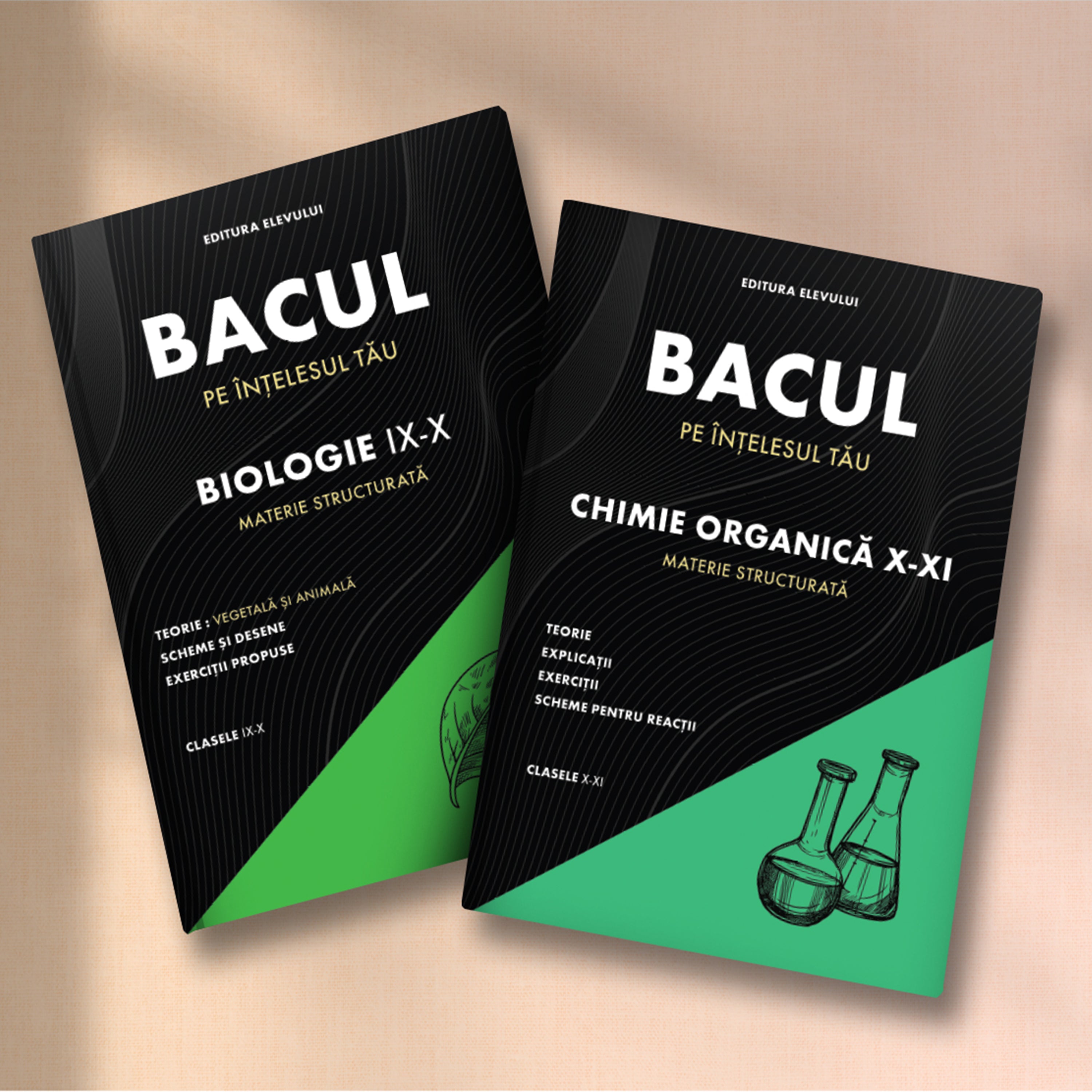 Pachet Cărți Bac Biologie IX-X și Chimie Organică