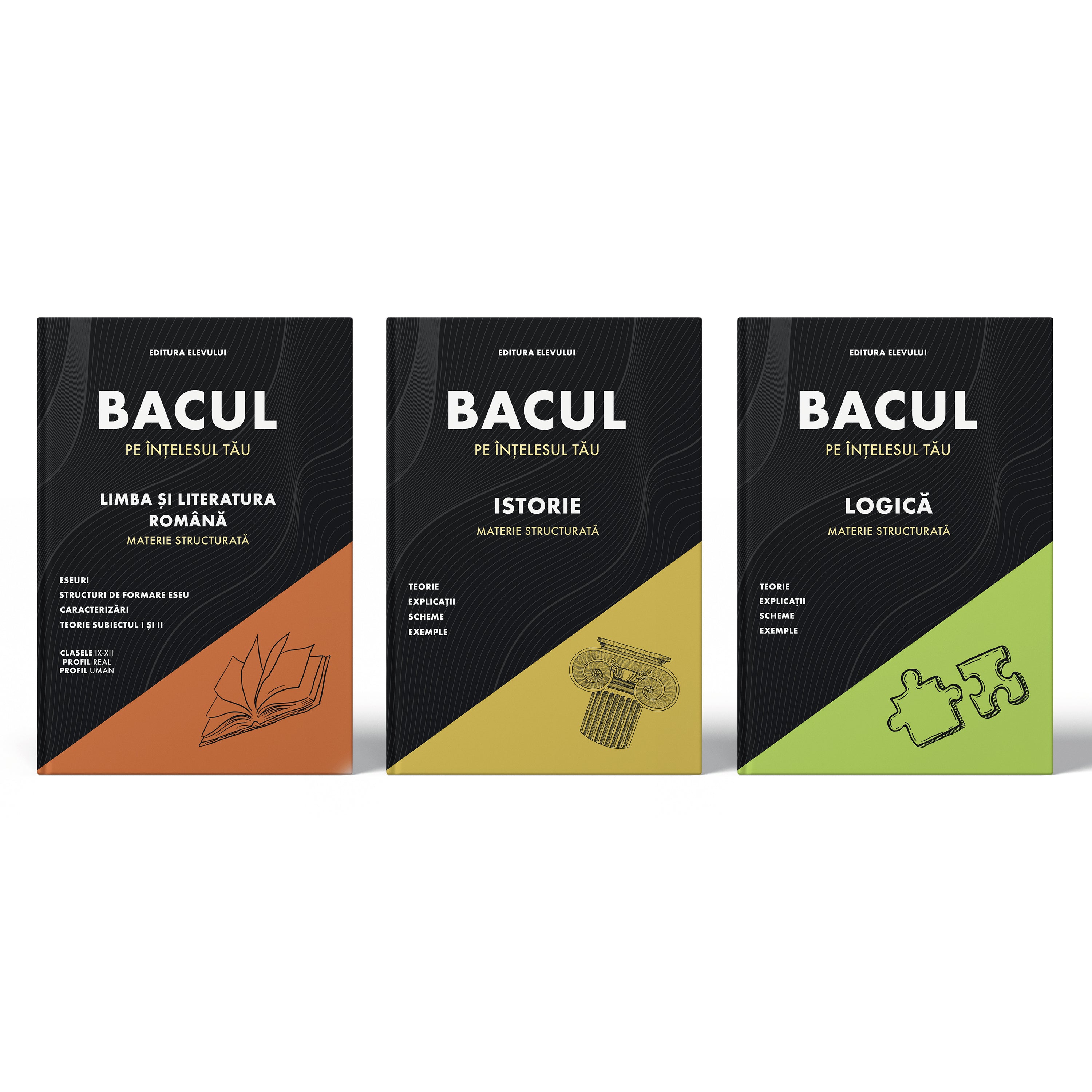 Pachet Cărți Bacalaureat Română + Istorie + Logică