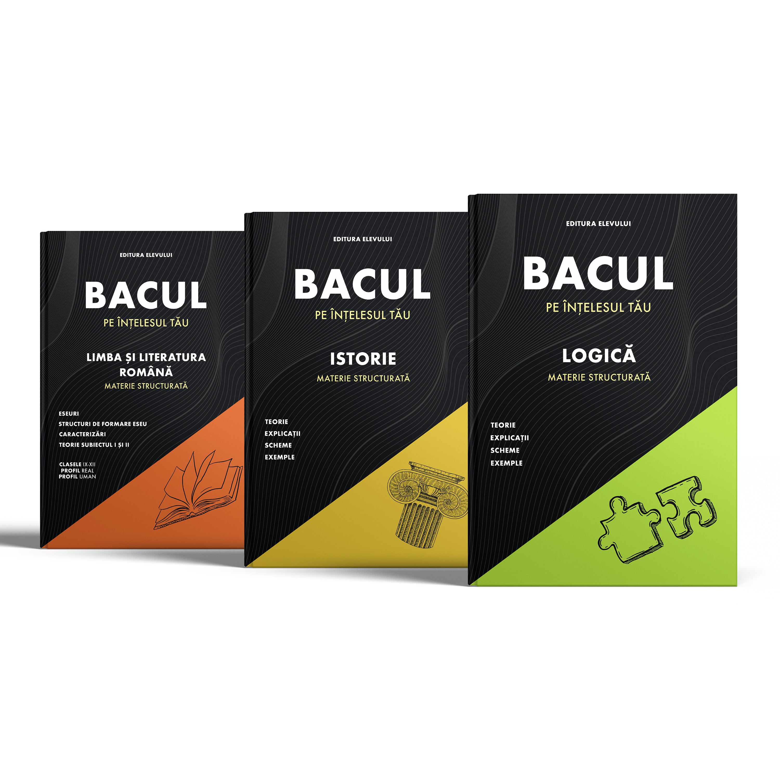 Pachet Cărți Bacalaureat Română + Istorie + Logică