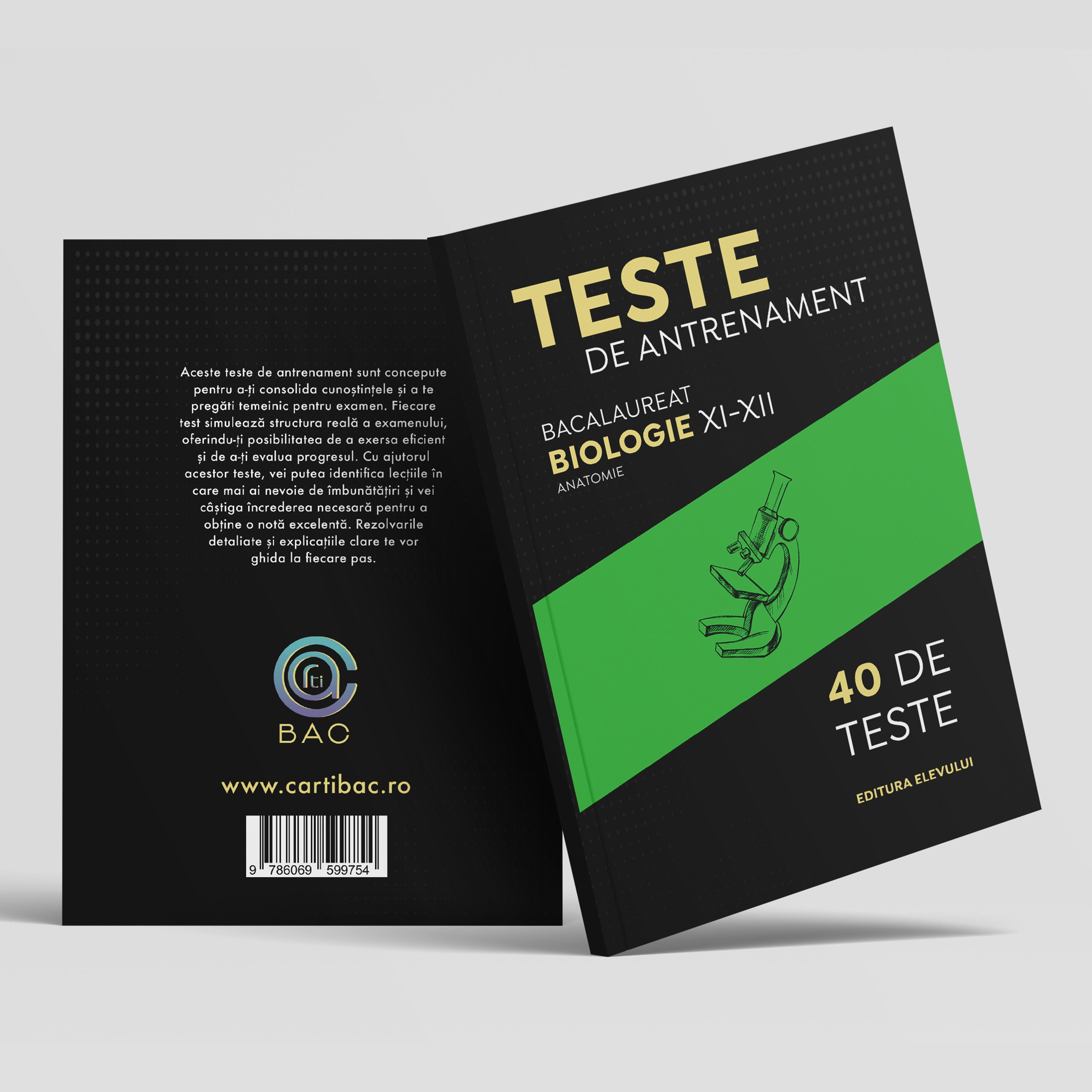 Carte cu Teste de antrenament pentru Bac Biologie XI-XII