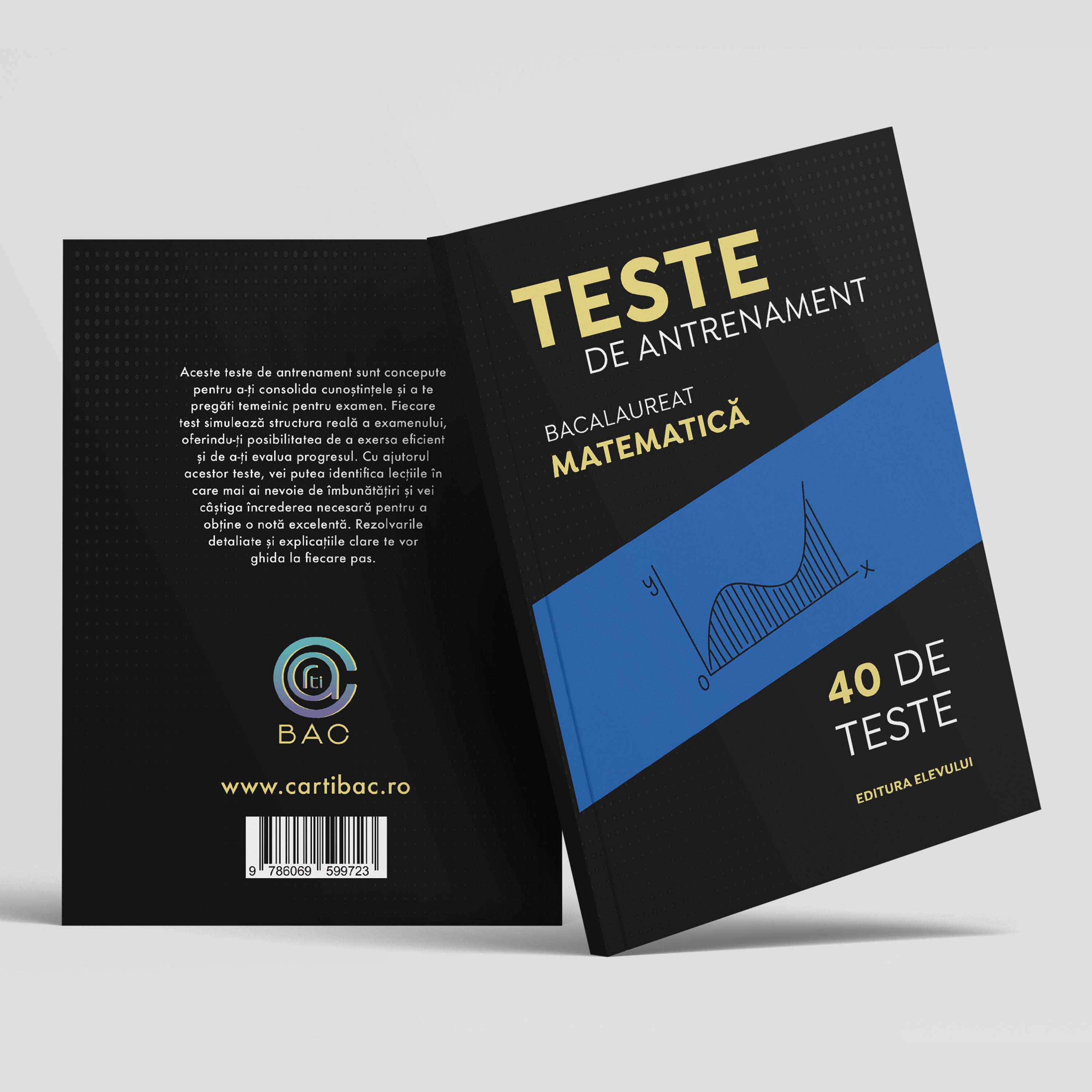 Carte cu 40 de Teste de antrenament pentru Bacalaureat Matematică