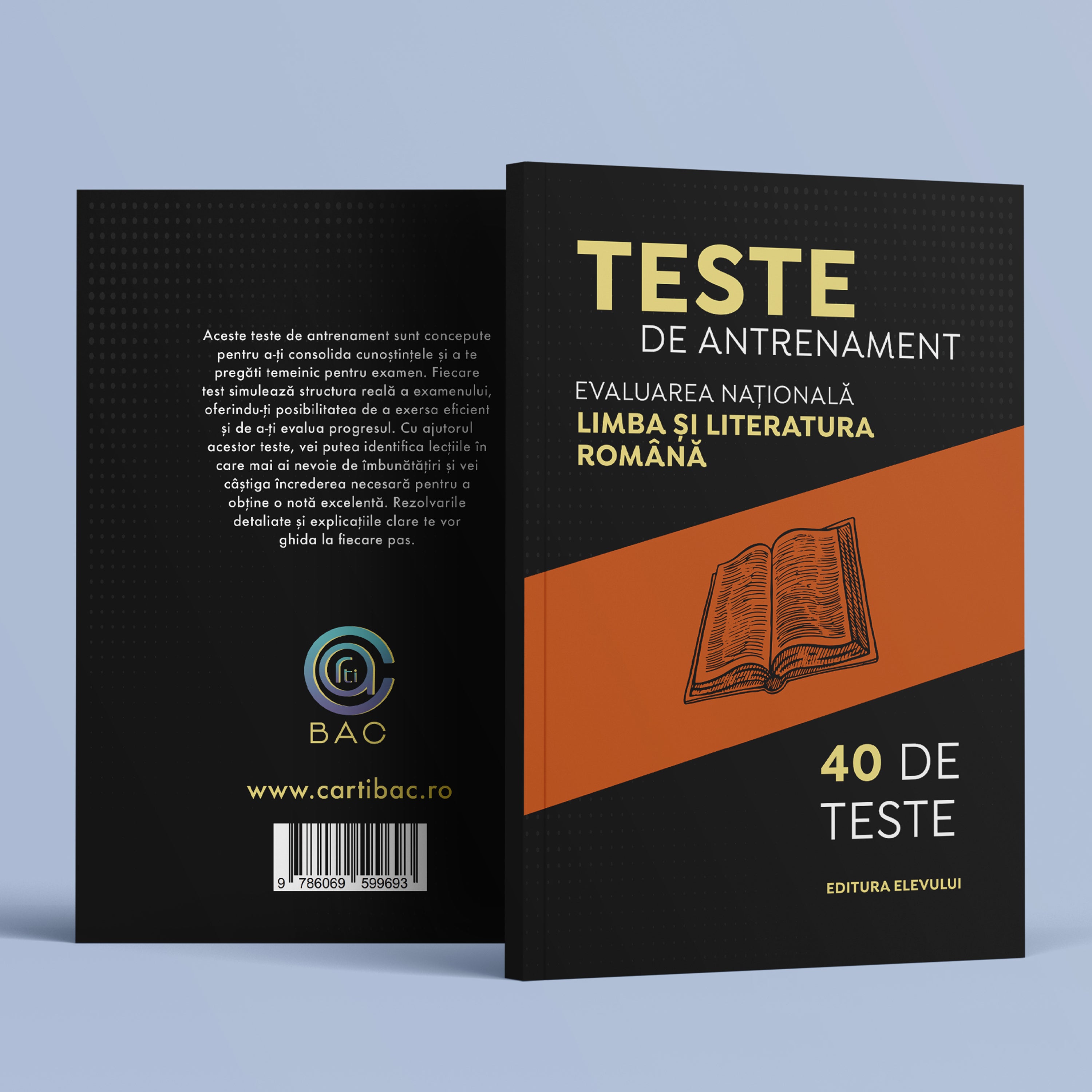 Carte cu 40 de Teste de Antrenament pentru Evaluarea Națională Limba și Literatura Română