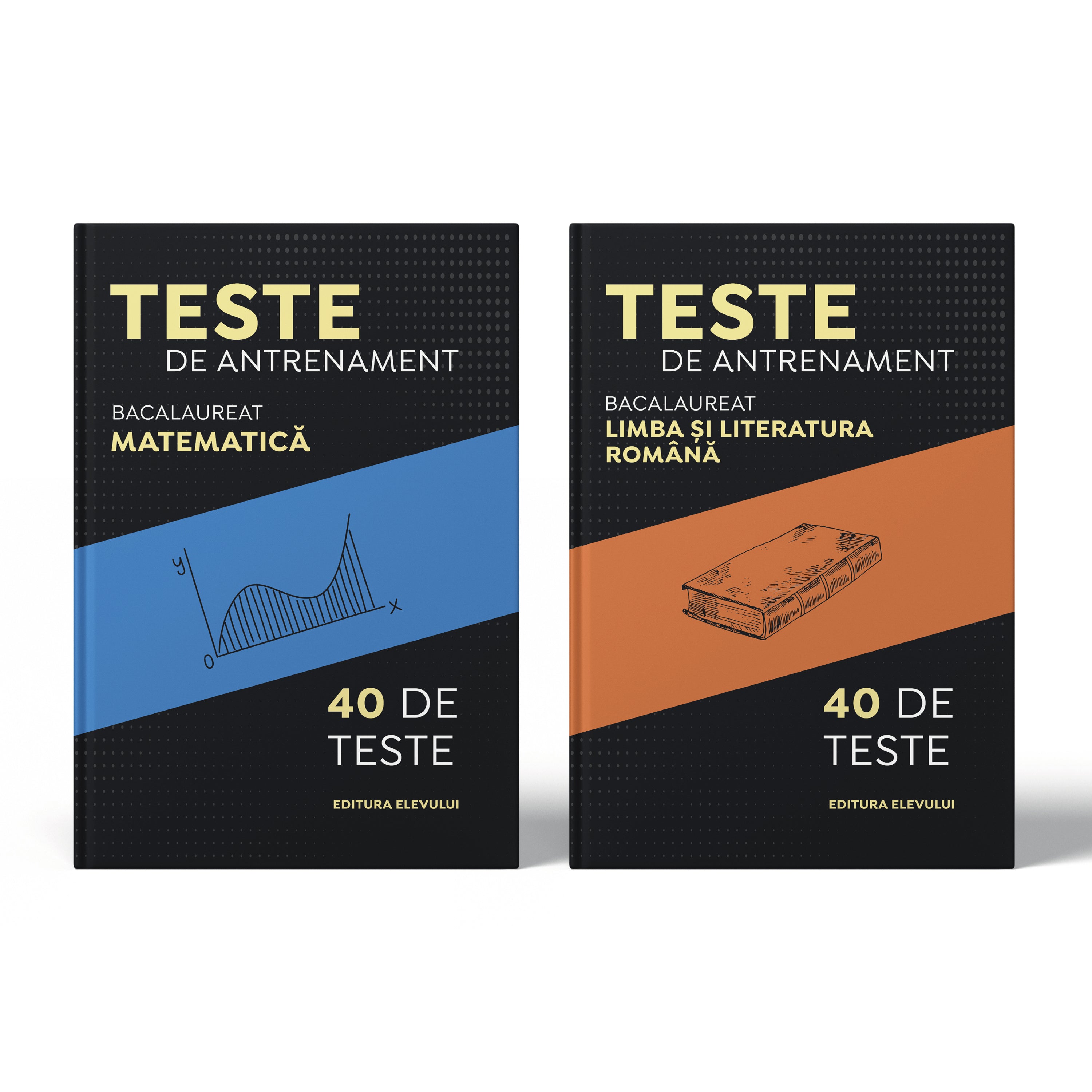 Pachet Cărți cu Teste de antrenament pentru Bacalaureat  limba și literatura română și matematică