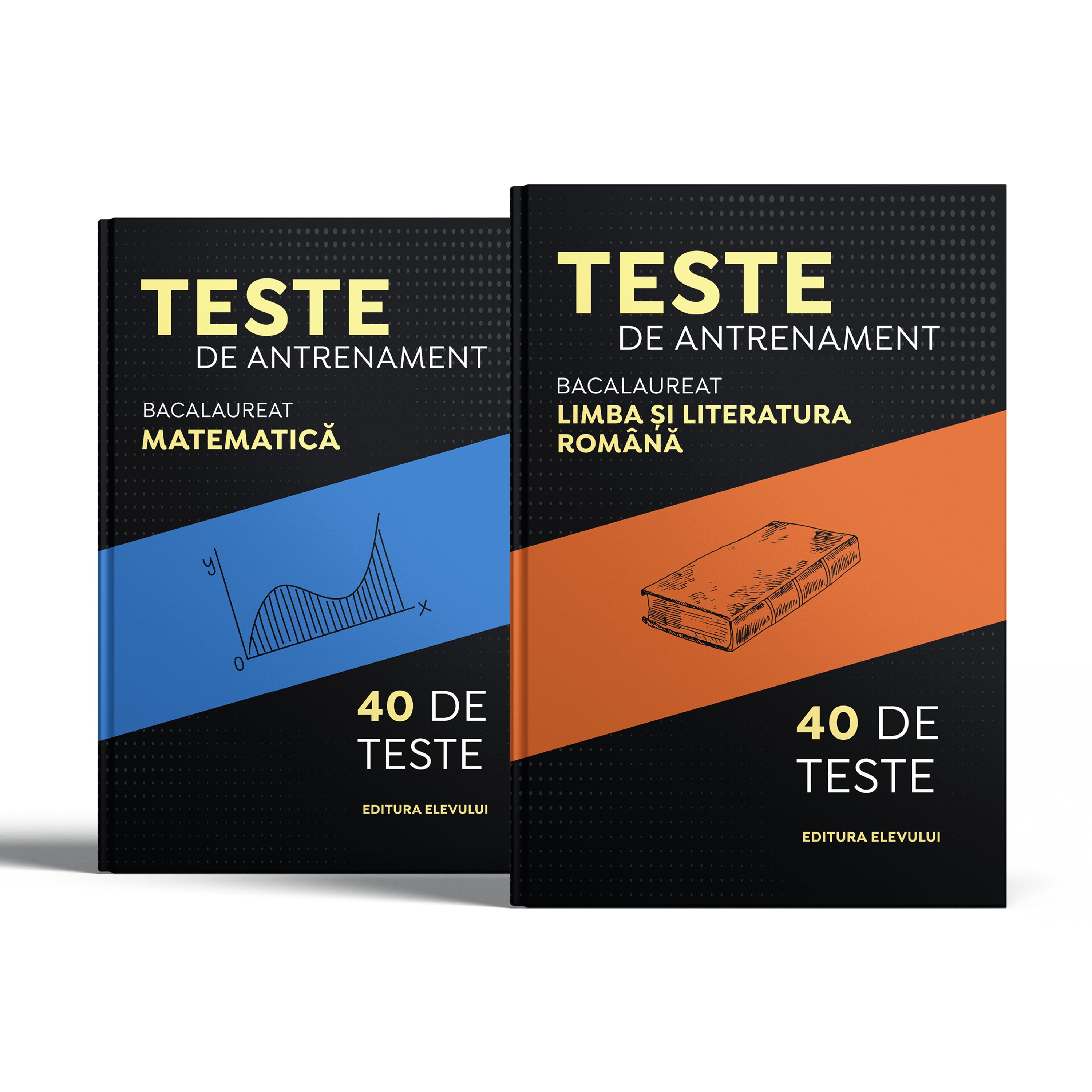 Pachet Cărți cu Teste de antrenament pentru Bacalaureat  limba și literatura română și matematică