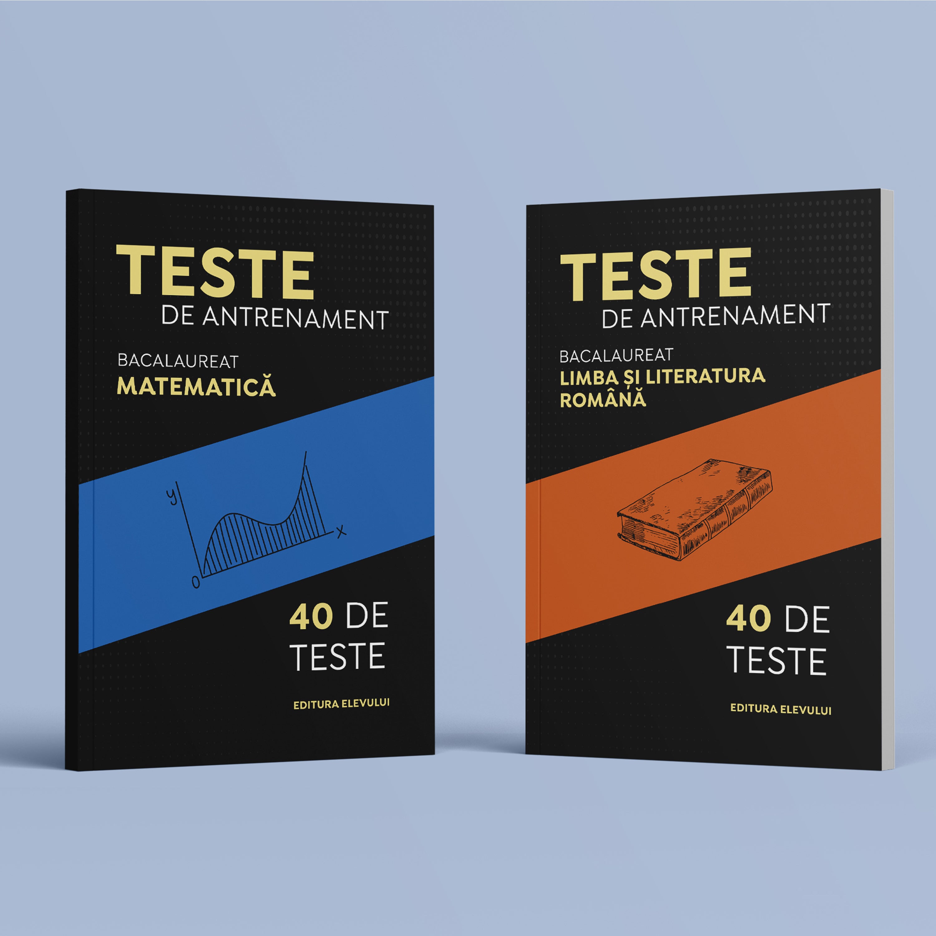 Pachet Cărți cu Teste de antrenament pentru Bacalaureat  limba și literatura română și matematică